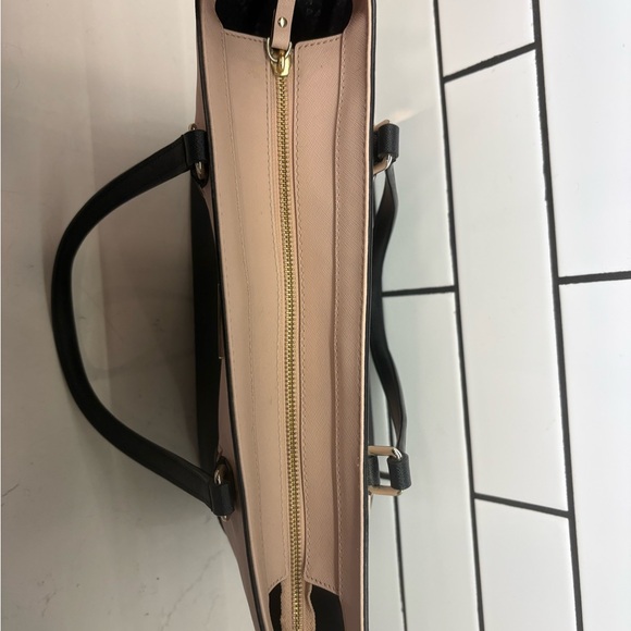 Kate Spade Two-Tone Black and Pink Tote - Picture 3 of 4